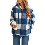 Cozy Women's Plush Hoodie with Drawstring for Fall/Winter | Streetwear