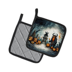Krampus The Christmas Demon Spooky Halloween Pair of Pot Holders
