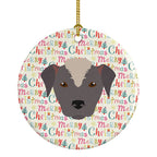 Ecuadorian Hairless Dog Merry Christmas Ceramic Ornament