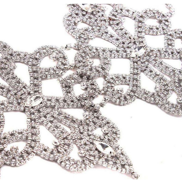 Women's Rhinestone Body Chain Bra Harness