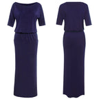 Summer Women's Dress with Side Slits and Pockets