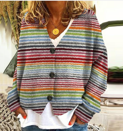 Trendy Vest with Abstract Print for Christmas (Single Item)