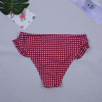2019 New Sexy Plaid Bikini with Ruffled Straps