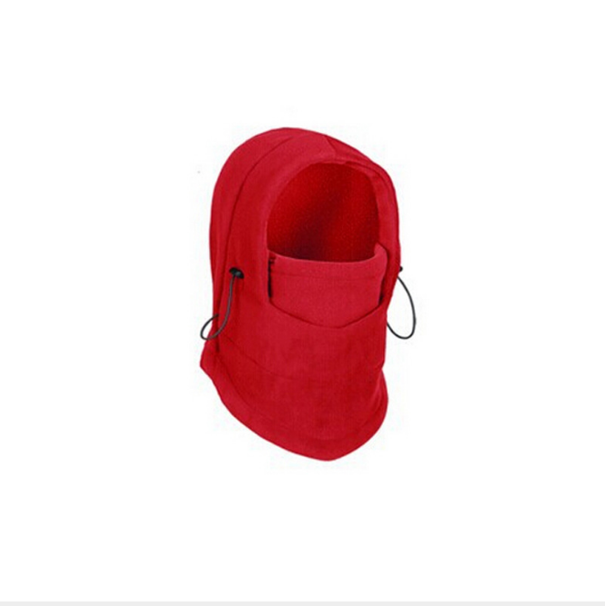 Windproof Unisex Ski Hat with Mask - Fleece Winter Wear | Embroidered Cap