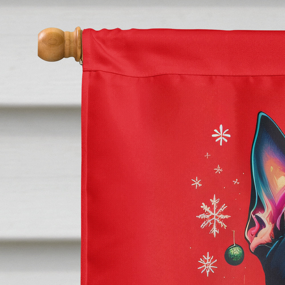 Staffordshire Bull Terrier Holiday Christmas House Flag
