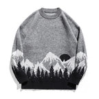 Plus Size Men's Crew Neck Sweater for Autumn/Winter