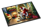 Great Pyrenees and Santa Claus Doormat