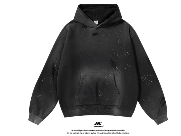 C.A.S Hoodie - 360G Thickened Distressed Sweatshirt | Streetwear