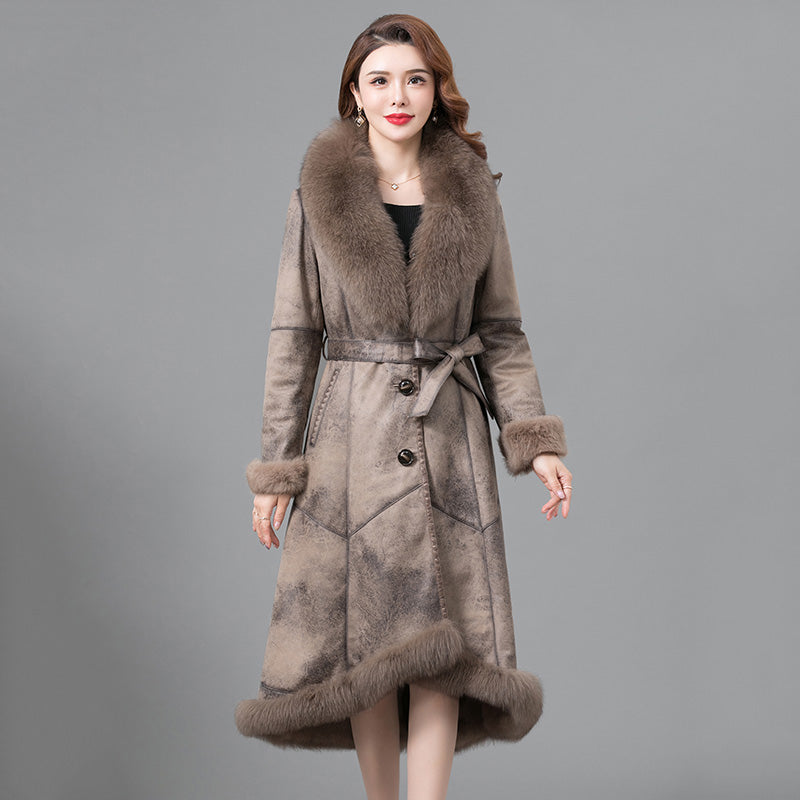 Thickened Real Fur Coat for Women