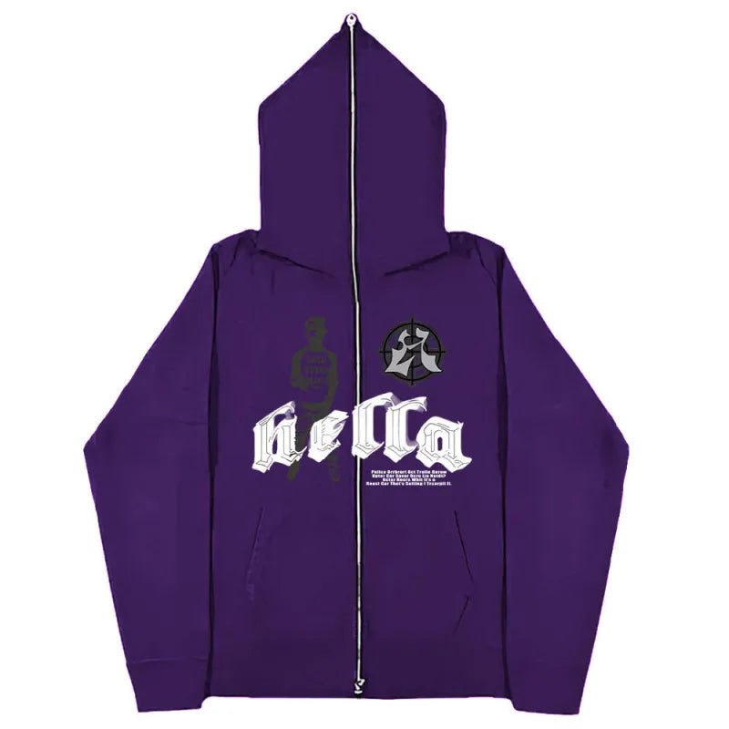 Oversized Zipper Hoodie | Streetwear