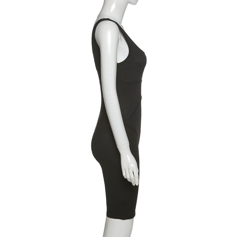 High-Waisted Athletic Bodysuit Shorts for Women