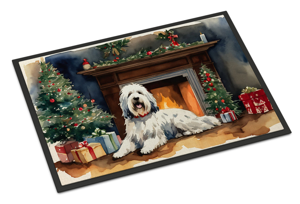 Old English Sheepdog Cozy Christmas Doormat