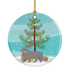 British Longhair Cat Christmas Ceramic Ornament