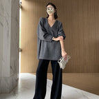 Three-Dimensional Casual Soft Waxy Sweater