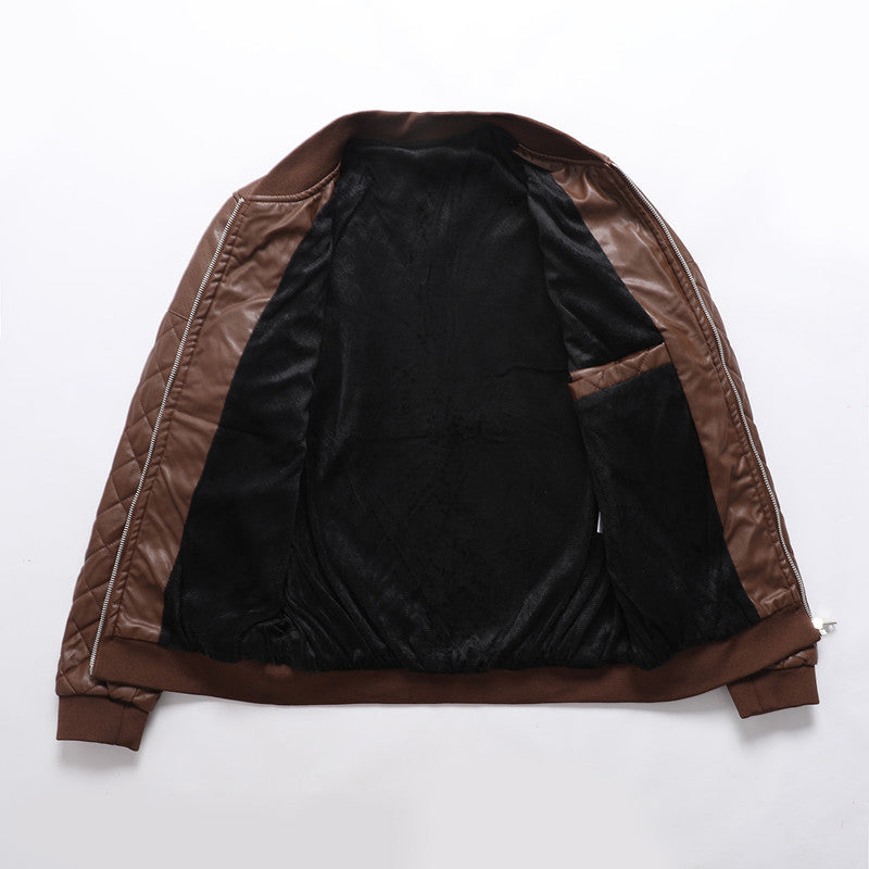 Maxulla Men's PU Leather Jacket - Fashion Streetwear