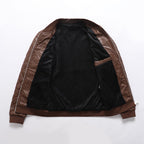 Maxulla Men's PU Leather Jacket - Fashion Streetwear