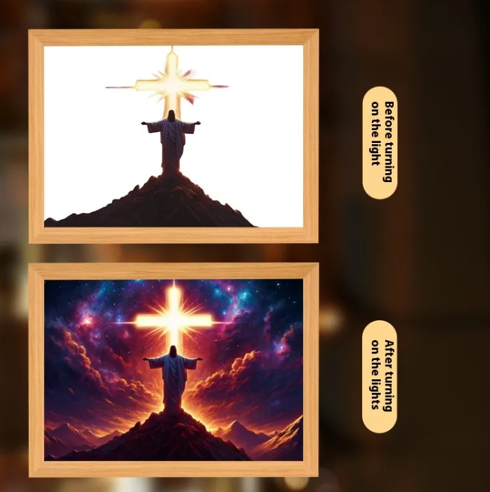 [Duplicate] Illuminated Jesus LED Art Decor | Christian Home Decor