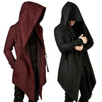 Unisex Loose Fit Hooded Trench Coat with Pockets
