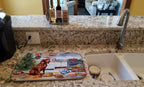 Redbone Coonhound Christmas Cookies Dish Drying Mat