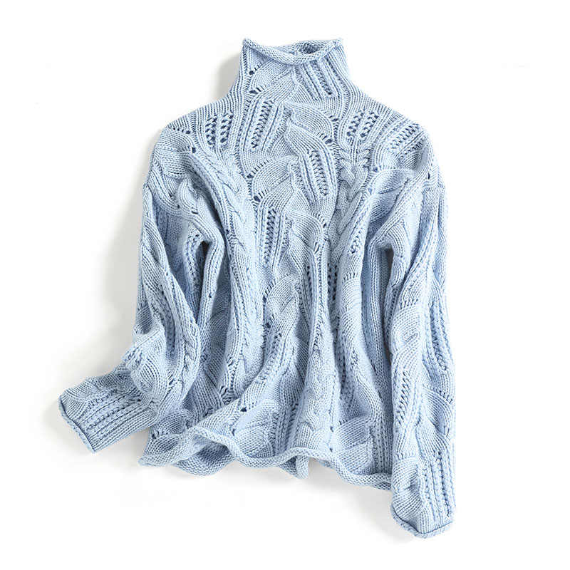 High-Neck Loose Pullover | Streetwear