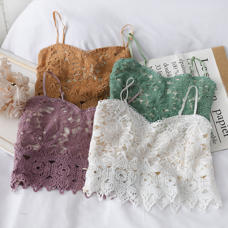 Lace V-Neck Camisole for Women - Spring Sleeveless Top