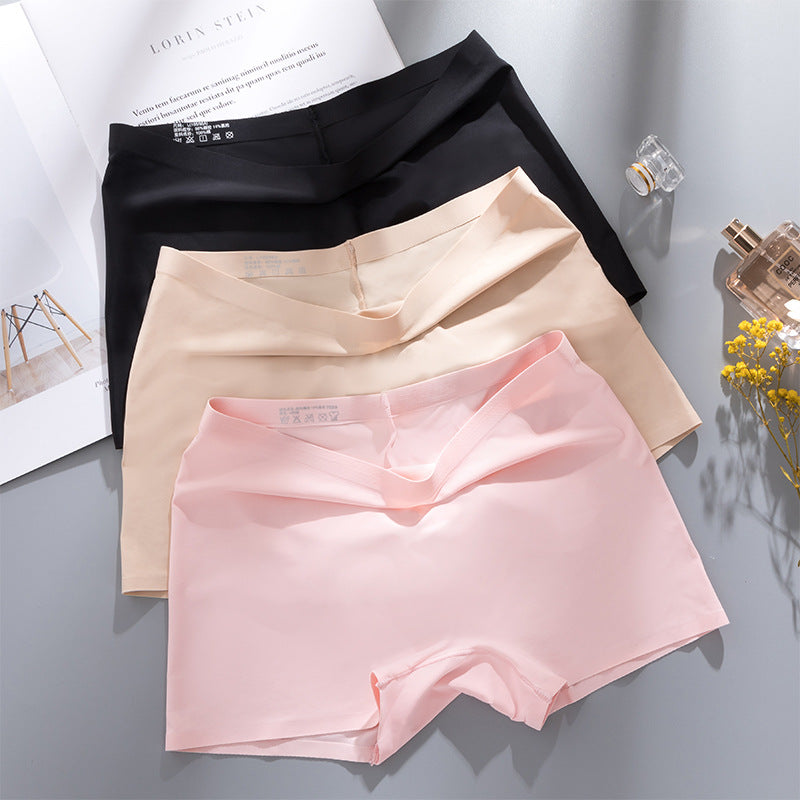 4Pcs Women's Ice Silk Fast-Drying Seamless Shorts Set