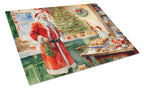 Cookies with Santa Claus Papa Noel Glass Cutting Board