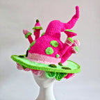 Big Brim Creative Knitted Wool Hat | Embroidered Cap