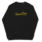 Embroidered Tropical Seas Organic Raglan Sweatshirt | Streetwear