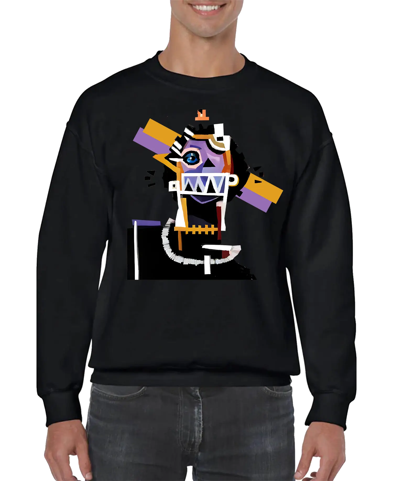 Neocubism Artwork Men’s Sweatshirt | Streetwear