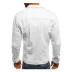 ZOGAA Men's Simple Short Denim Jacket for Autumn/Winter