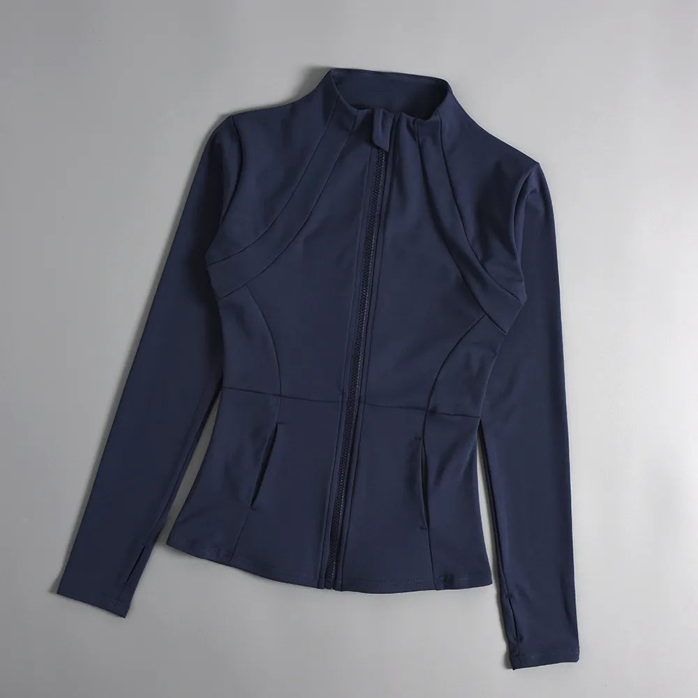 Long Sleeve Slim-Fit Fitness Jacket