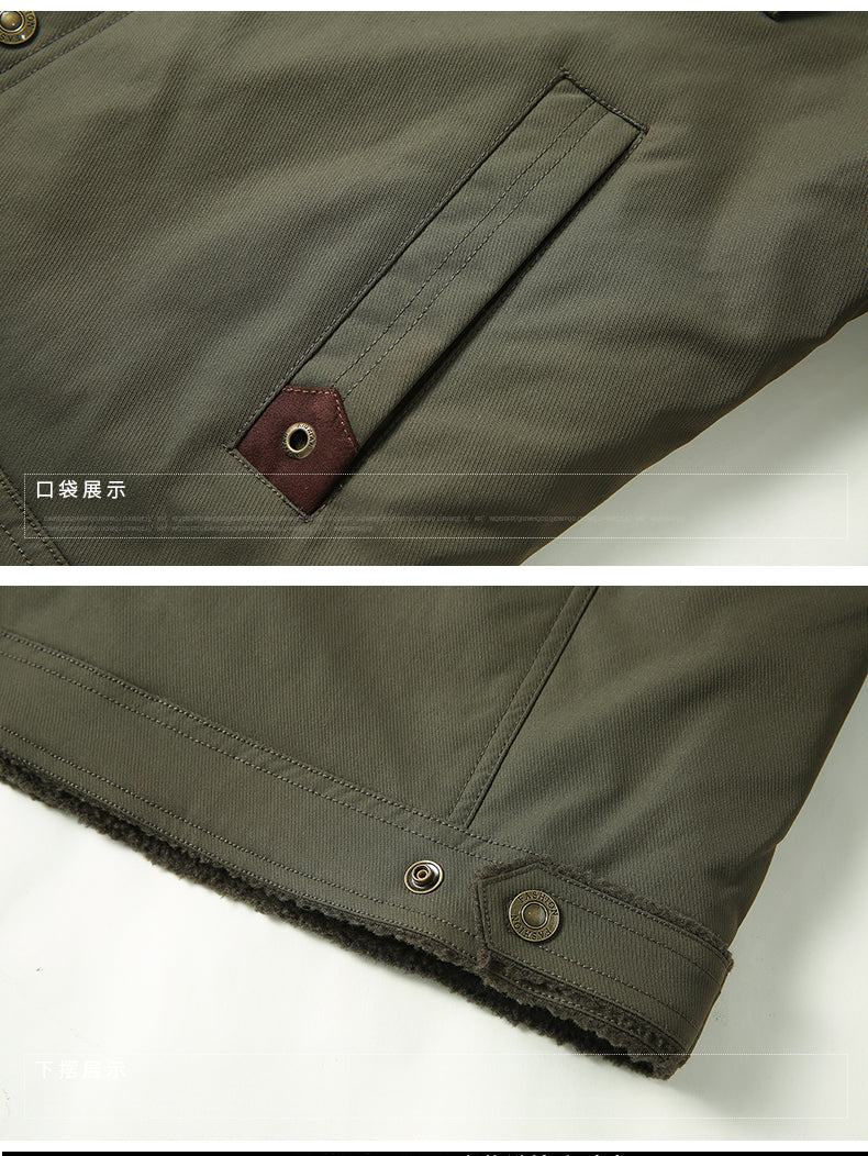 2024 Men's Cotton Padded Winter Parka Jacket