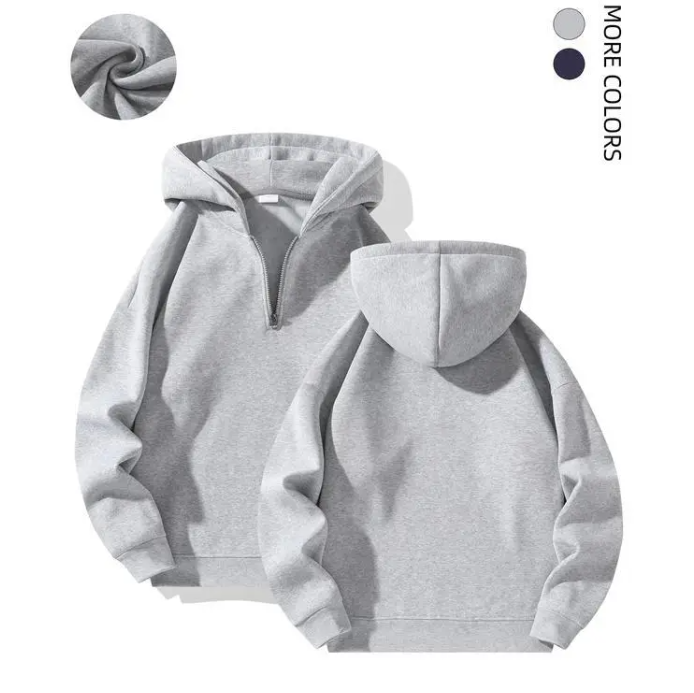 Autumn And Winter Men's Zipper Hoodie Loose Sports Sweater | Streetwear