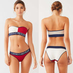 2018 New Color Block Bikini Swimwear Wholesale