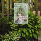 West Highland White Terrier Puppy Christmas Presents and Tree Garden Flag