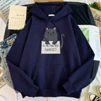 Solid Color Hoodie Sweater for Girls | Streetwear