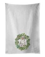 Australian Shepherd Red Merle Christmas Wreath Kitchen Towel Set of 2