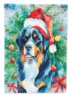 Bernese Mountain Dog Christmas House Flag
