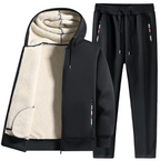 Men's Winter Plush Fleece Jacket & Jogger Set