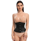 Embroidered Waist Trainer Corset Top with 4 Hooks
