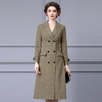 Mid-Length High-End Women's Woolen Coat