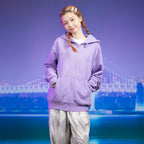 Purple Zip Hoodie Sweater for Women | Streetwear