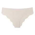 Seamless Ice Silk Ruffled Low Waist Panties
