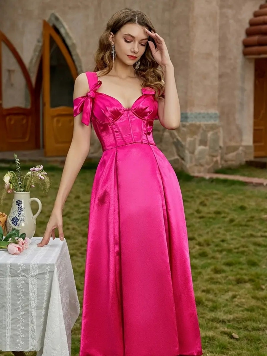 Satin Backless Corset Dress for All-Season Parties