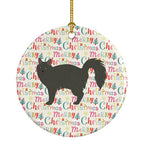 Nebelung #3 Cat Christmas Ceramic Ornament