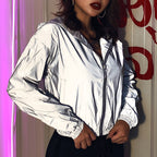 Slim Reflective Hooded Jacket for Women