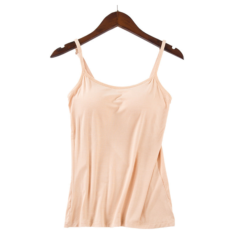 Upgraded Modal Women's Wireless Yoga Tank Top with Pads