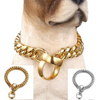 14mm Stainless Steel Titanium P Chain Dog Leash
