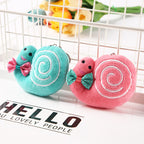 Cute Cartoon Plush Snail Keychain Accessory | Accessory